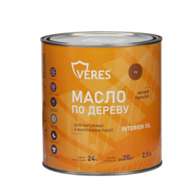 Масло для дерева Veres Interior Oil дуб (3л)